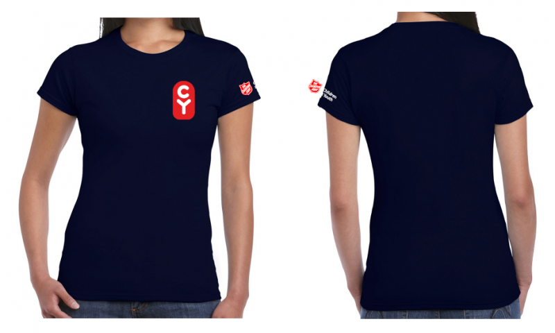 CY Clothing - Ladies Navy T-shirt